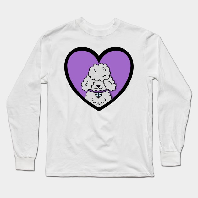 Fancy Feast Poodle Long Sleeve T-Shirt by AmyMinori